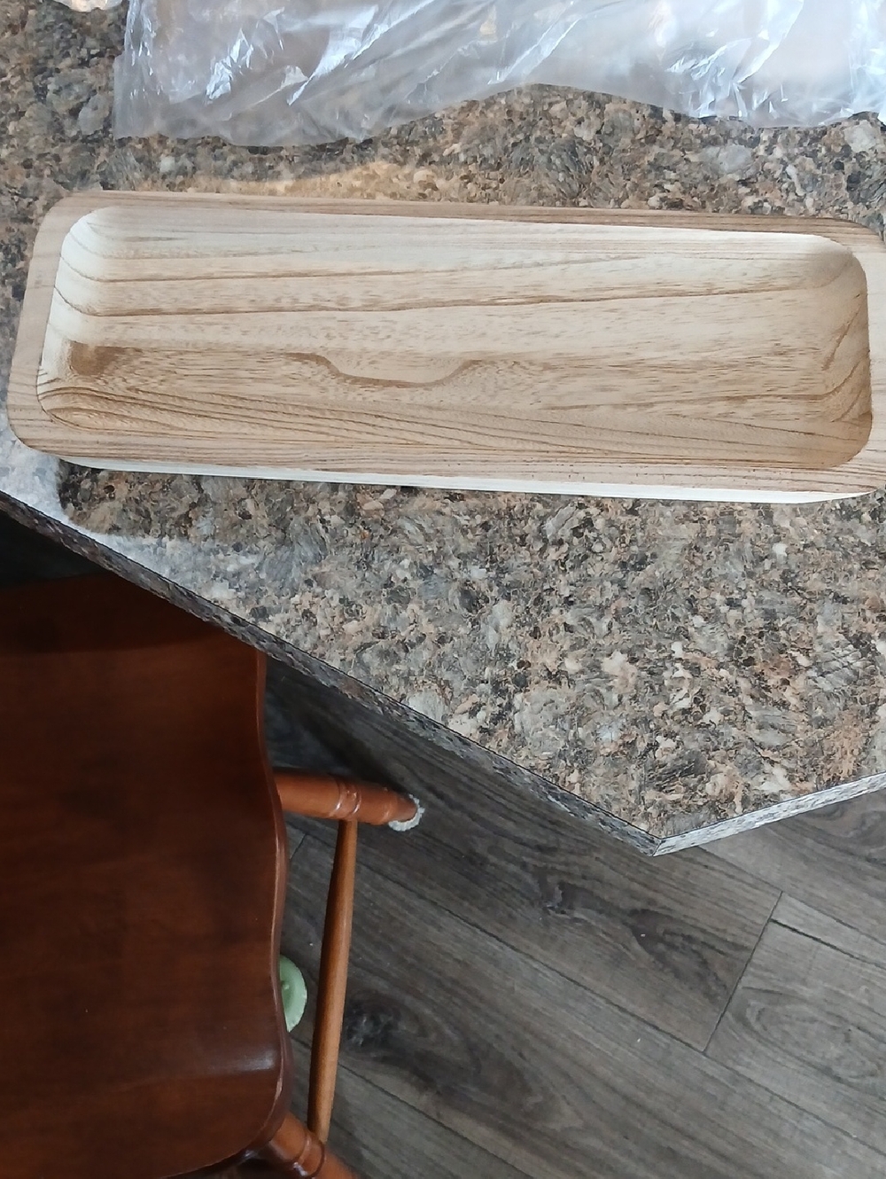 Wood Grain Serving Tray - Light Natural Finish